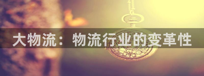 28圈是干嘛的：大物流：物流行業的變