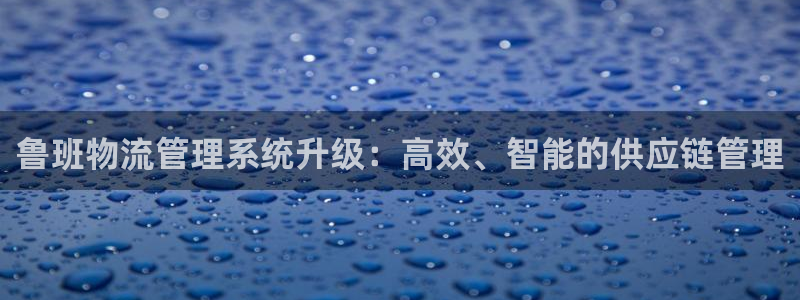 28圈官方官網(wǎng)：魯班物流管理系統(tǒng)升級(jí)